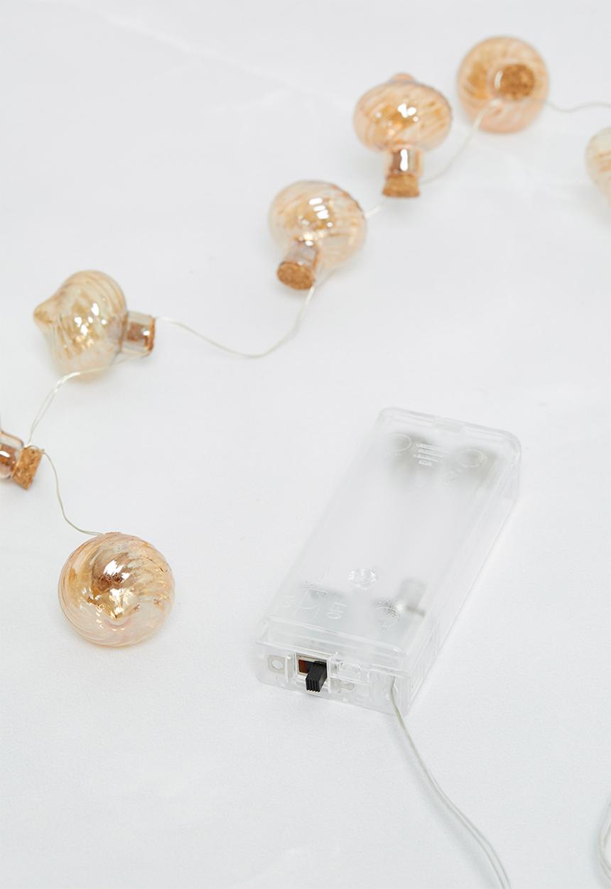 H&S - LED bobble garland - gold