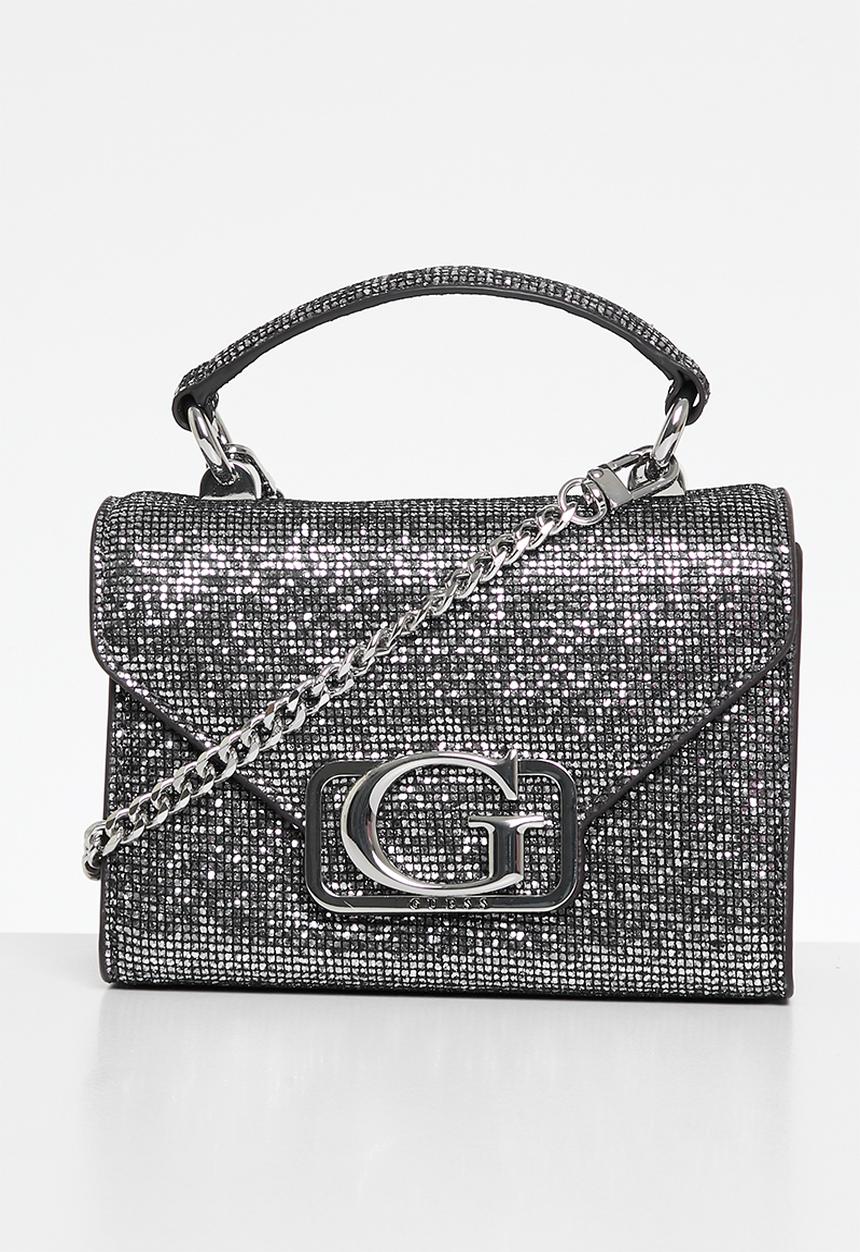 GUESS - Zalina mini top handle flap - pewter