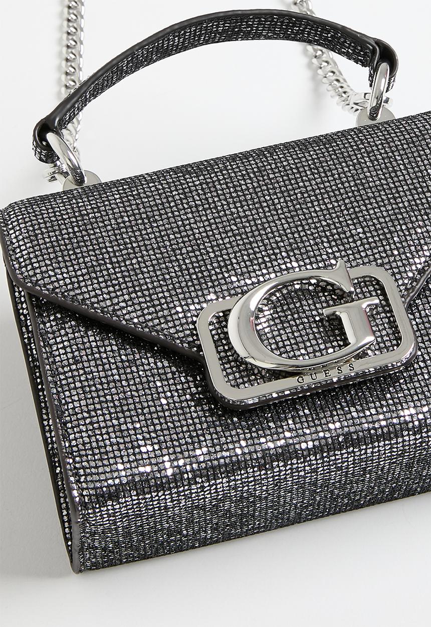 GUESS - Zalina mini top handle flap - pewter