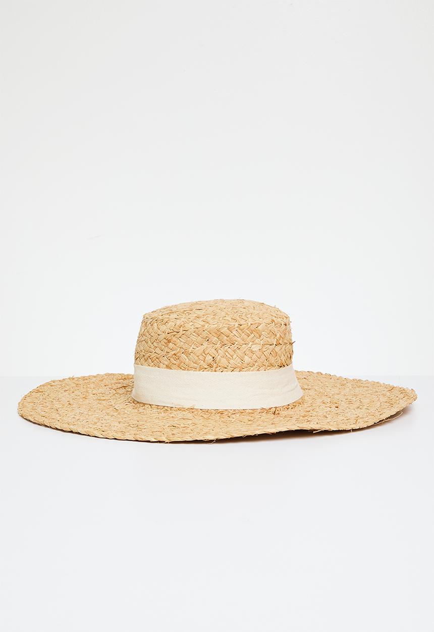 Superbalist - Sunburst ribbon sun hat-natural