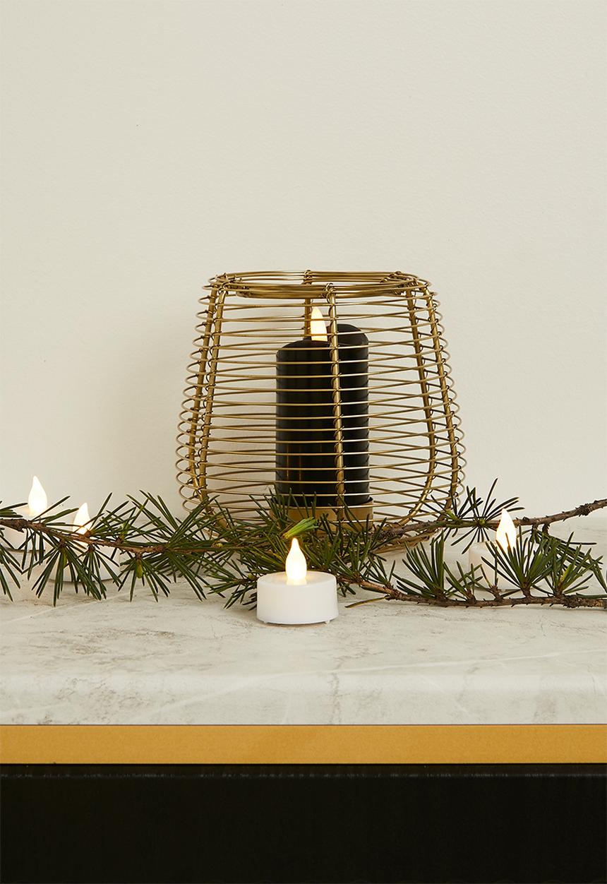 H&S - Wire tealight holer - gold