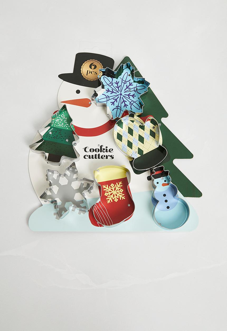 H&S - Snowman cookie cutter set of 6 - multi