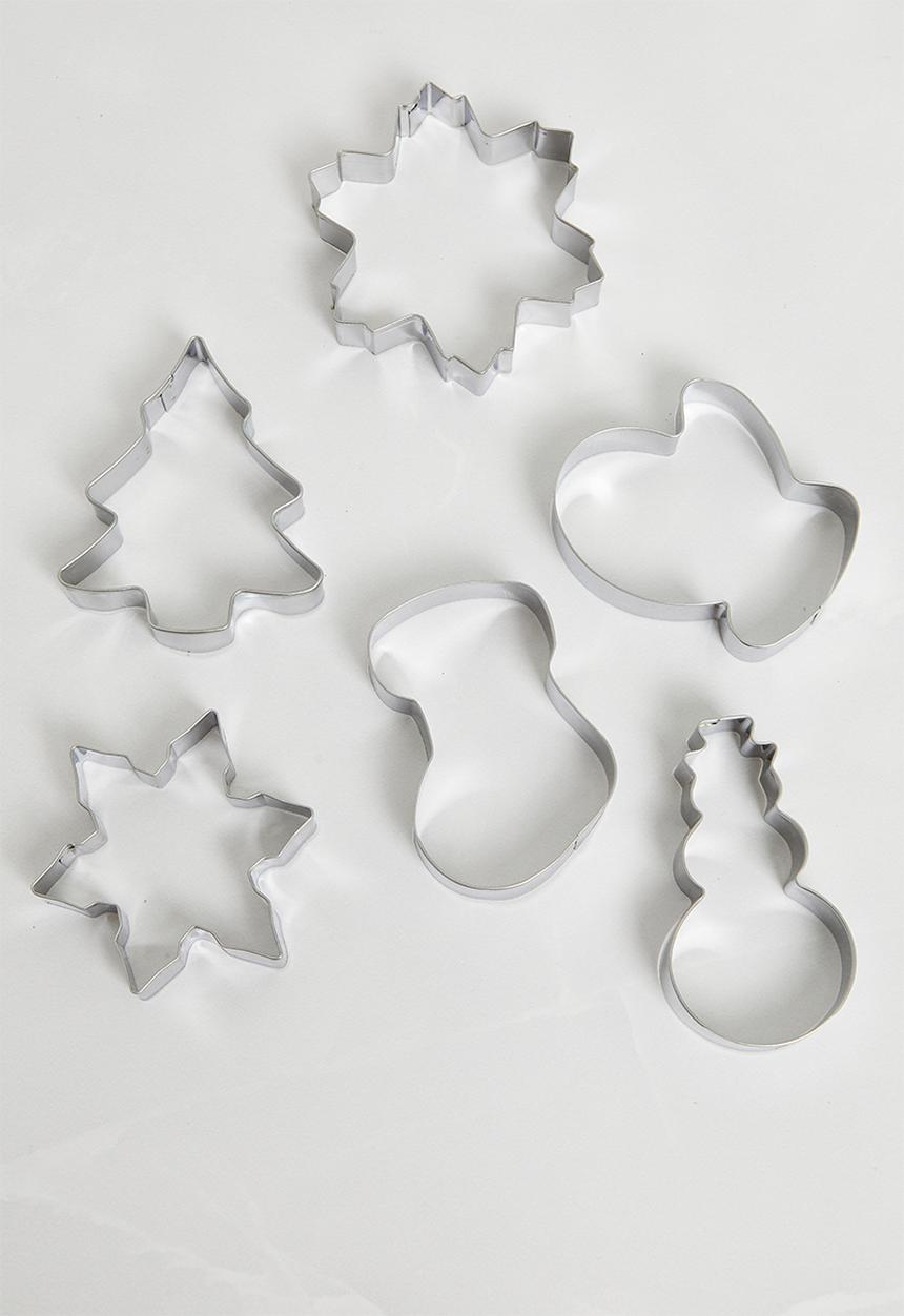 H&S - Snowman cookie cutter set of 6 - multi