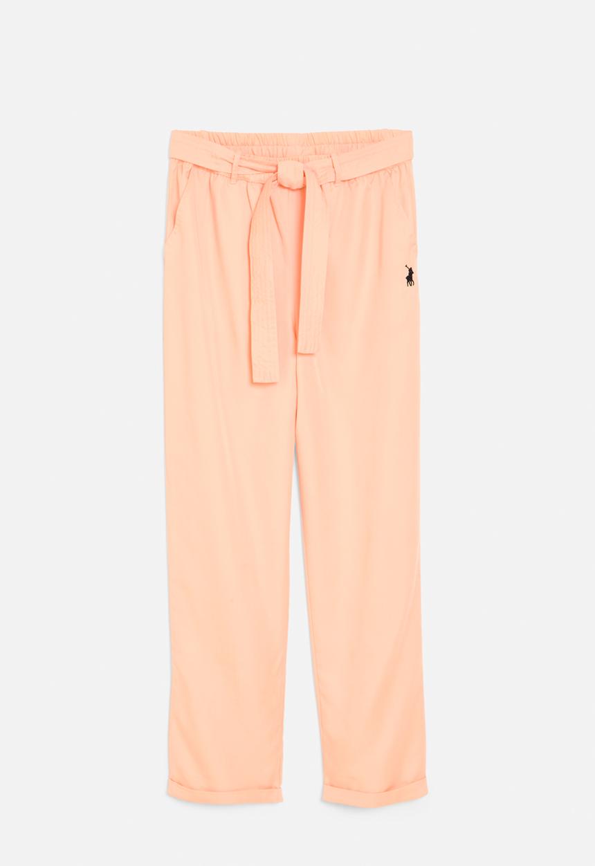 POLO - Girls chloe belted pant - pale peach