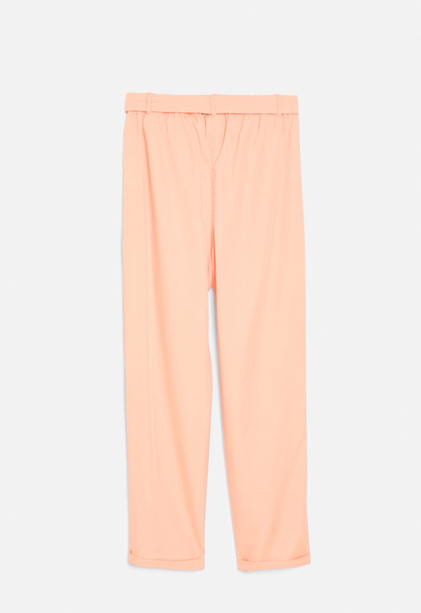 POLO - Girls chloe belted pant - pale peach