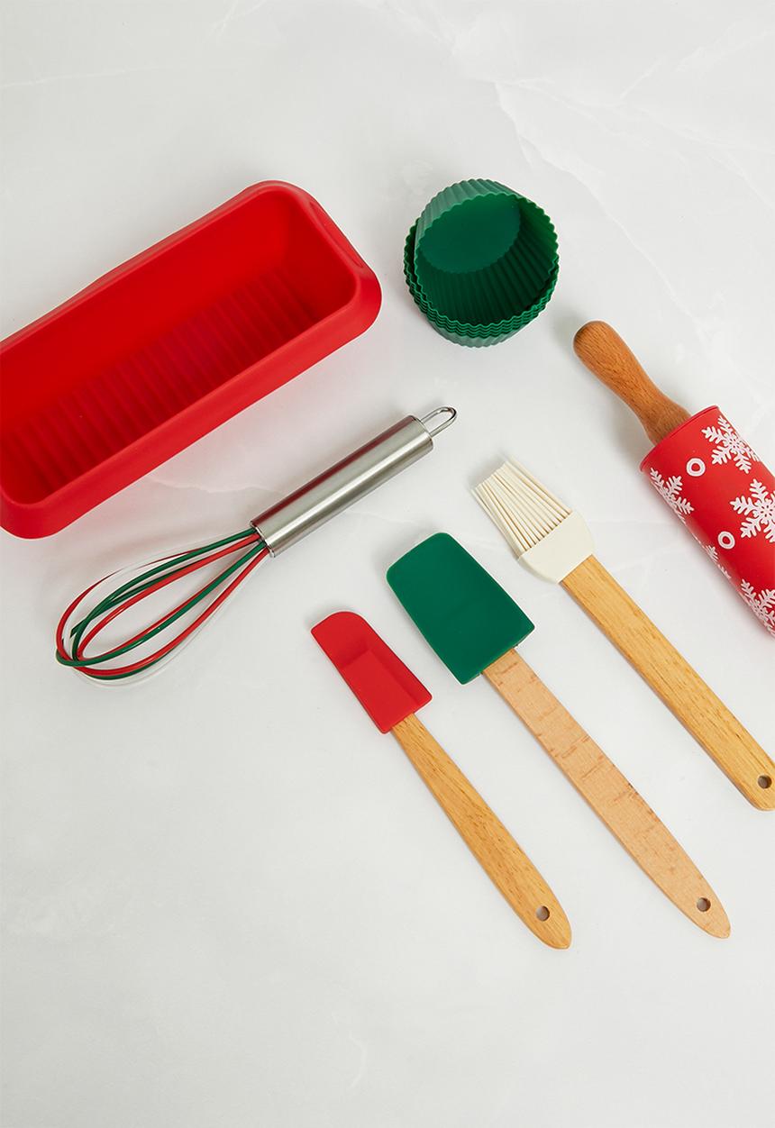 Excellent Houseware - Holly jolly baking set - multi