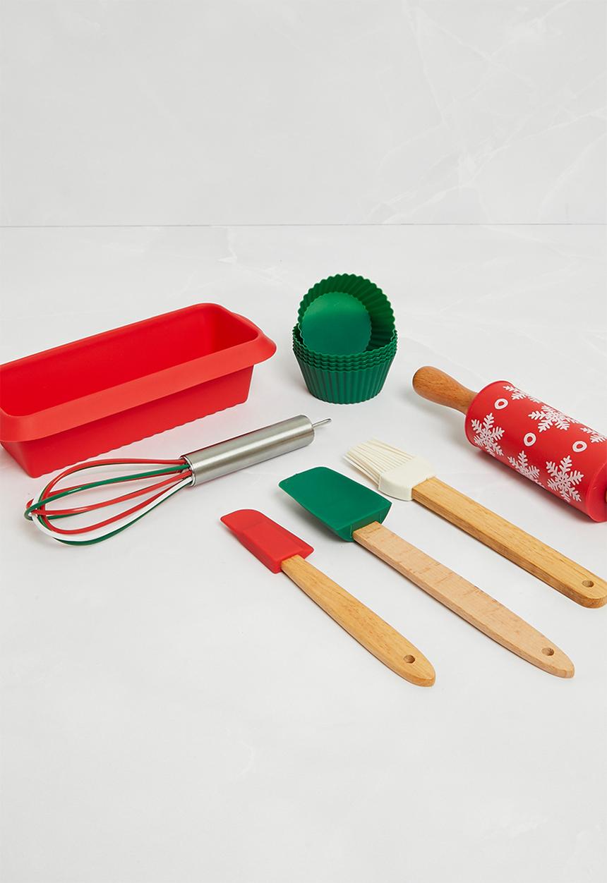 Excellent Houseware - Holly jolly baking set - multi