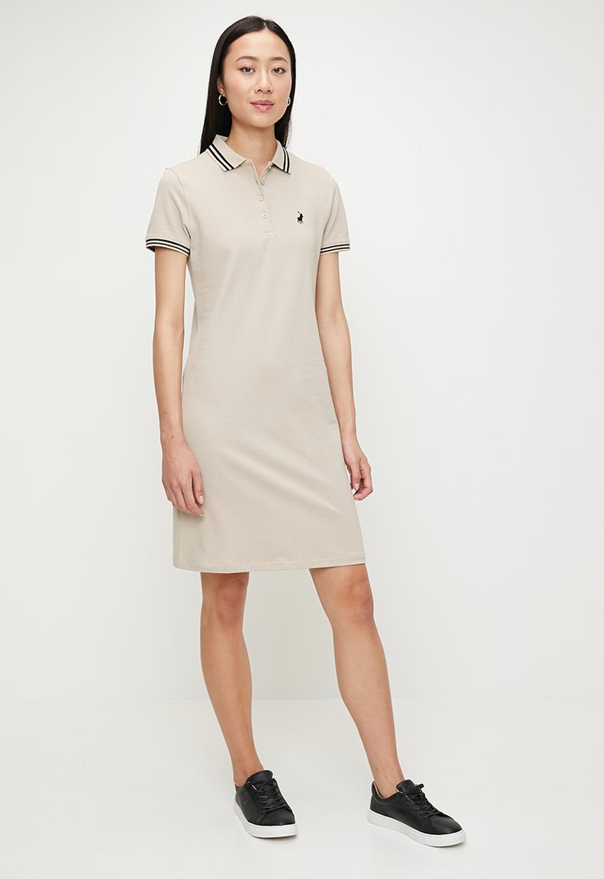 POLO - Wmn Leah Golfer Dress - Stone