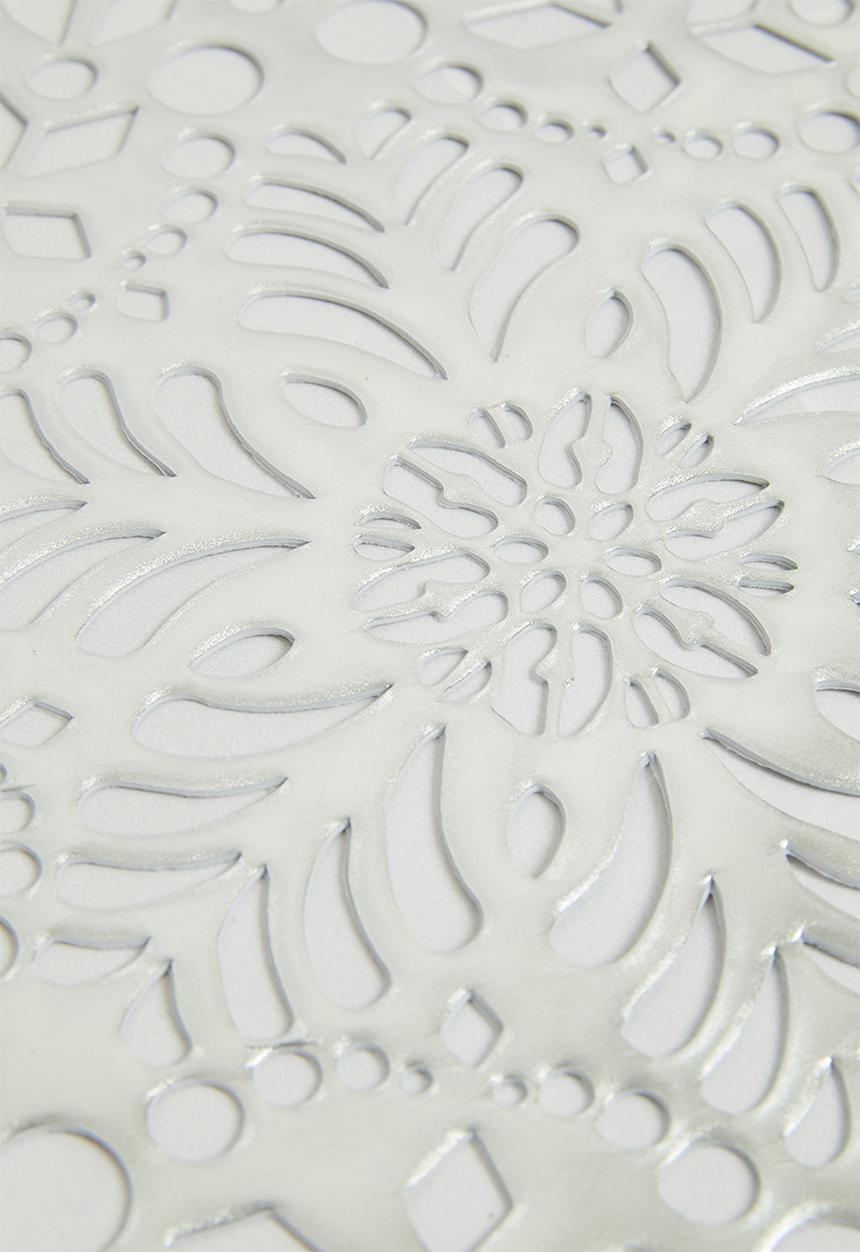 Excellent Houseware - Snowflake Placemats set of 4 - white