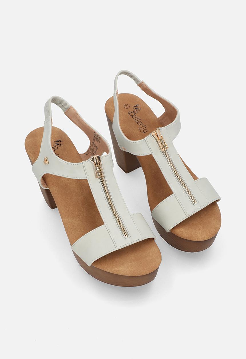Butterfly Feet - Kayla 5 block heel - bone