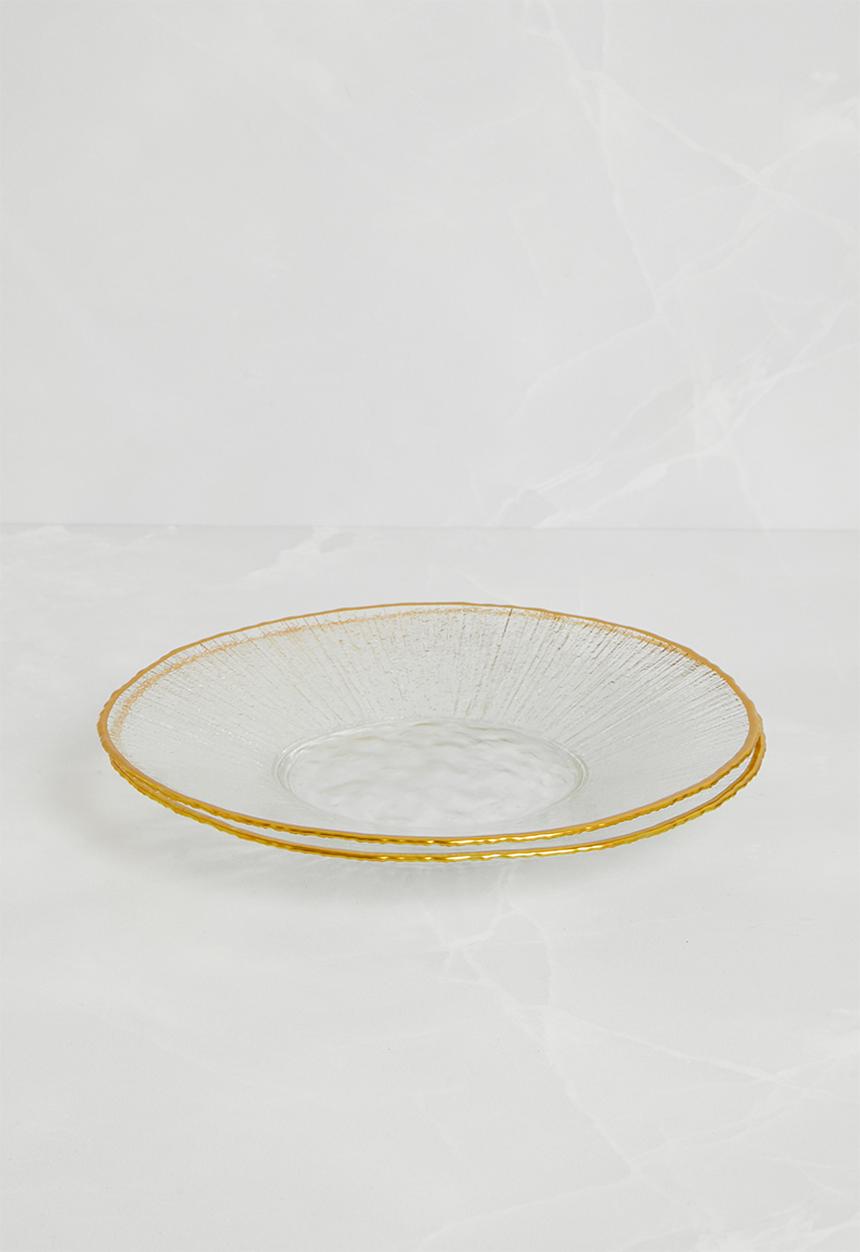 Excellent Houseware - Festive dinner plate set of 2
