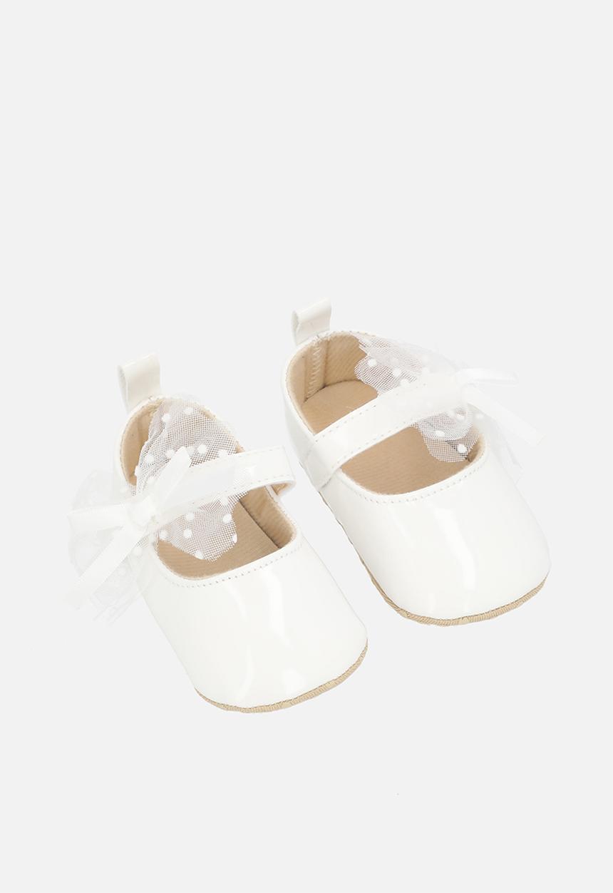Pop Candy - Bow decor pumps - white