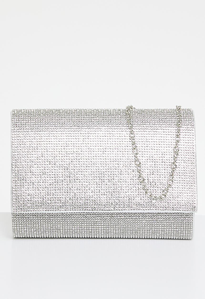 MILLA - Oasis opulence clutch bag - silver