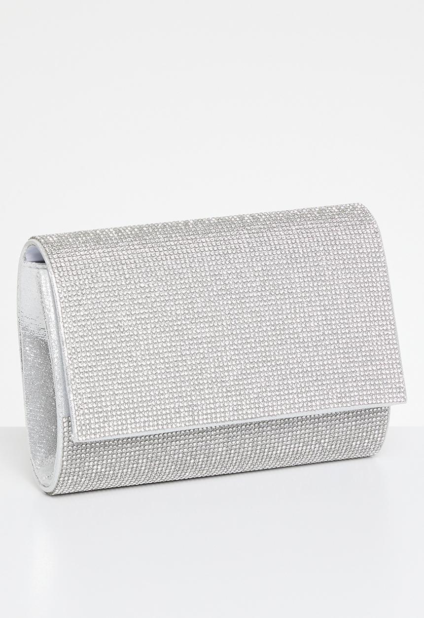 MILLA - Oasis opulence clutch bag - silver