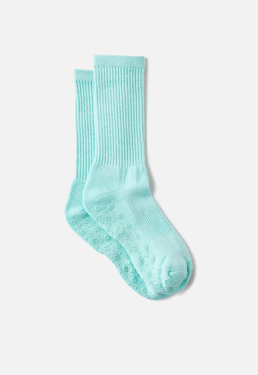 Cotton On - Performance Studio Crew Sock - Ice Green Marle
