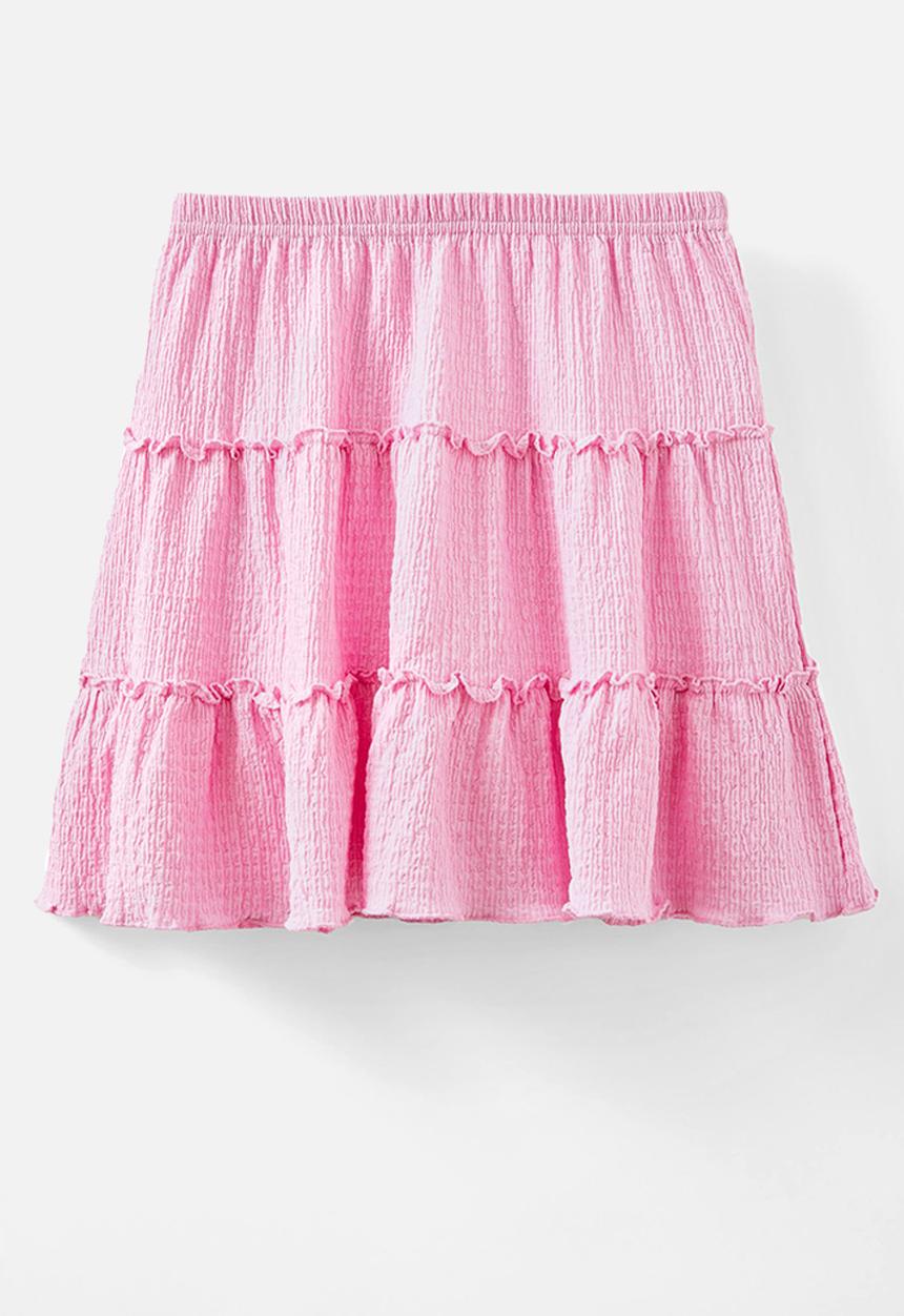 Cotton On - Hallie tiered skirt - cali pink