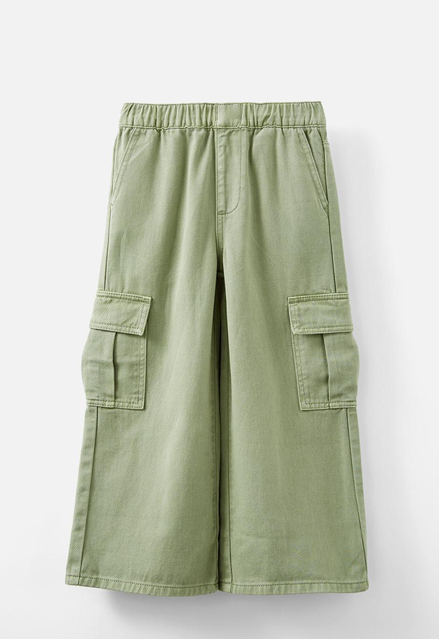 Cotton On - Kaillee wide leg pant - deep sage