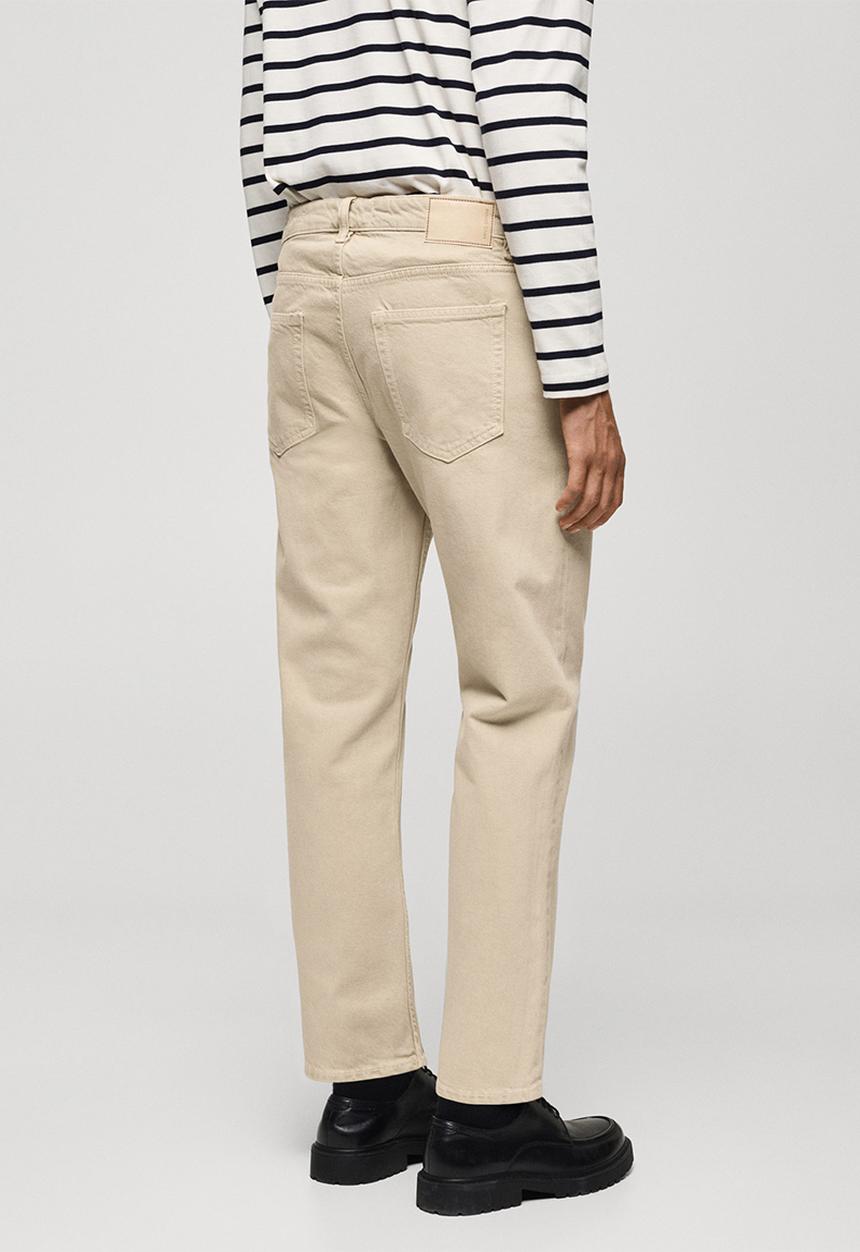 MANGO - Jeans benc - Beige