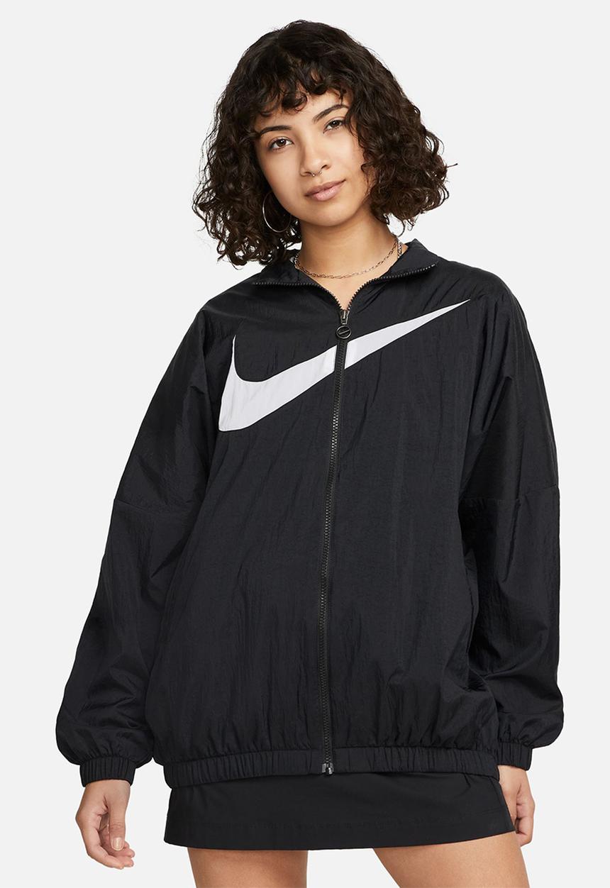 Nike - Nike Womens Essential Woven Jacket - black / white