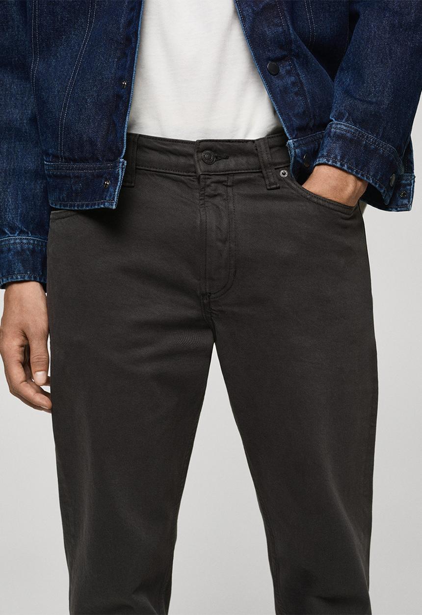 MANGO - Jeans benc - Charcoal
