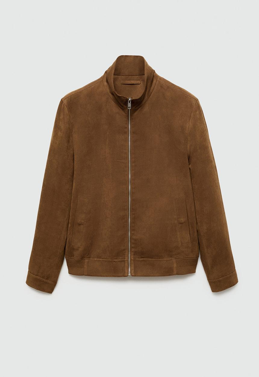 MANGO - Jacket parma - Dark Brown