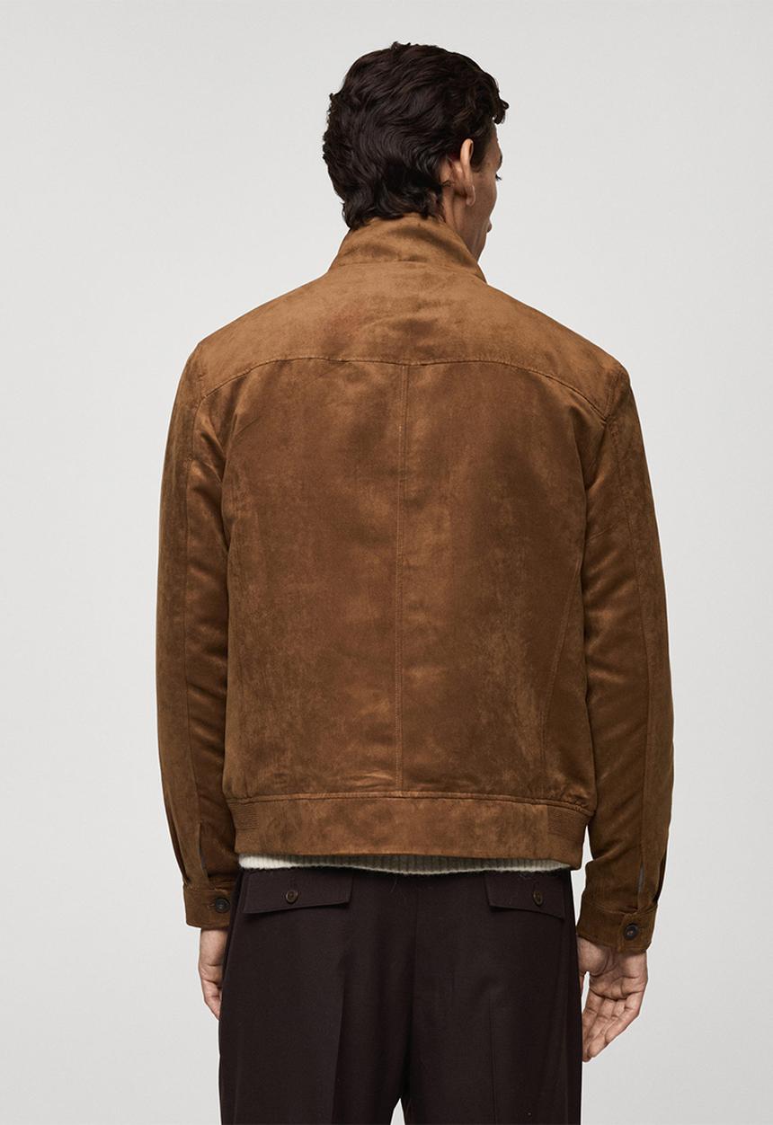 MANGO - Jacket parma - Dark Brown