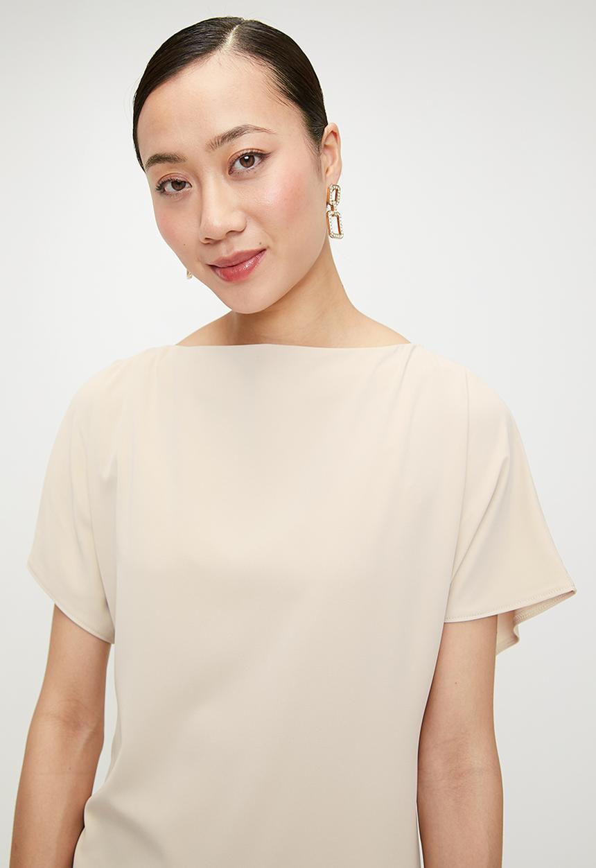 edit - Trapeze Maxi with grown on sleeve - Neutral