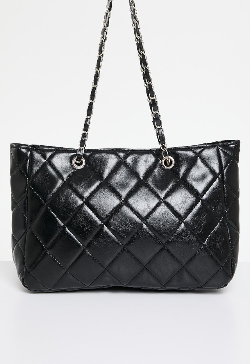 Superbalist - Quilted tote bag - black
