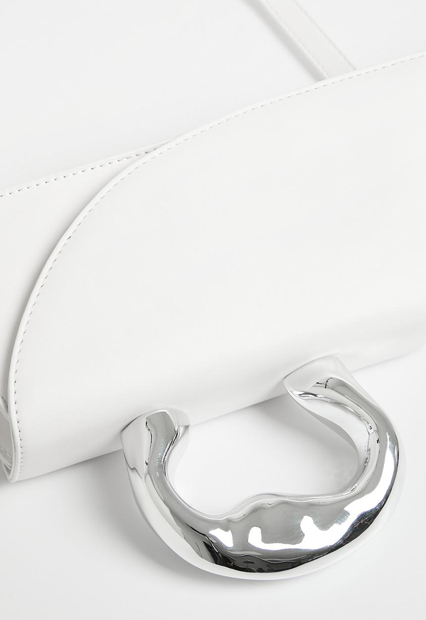 Superbalist - Metal handle crossbody bag - cream