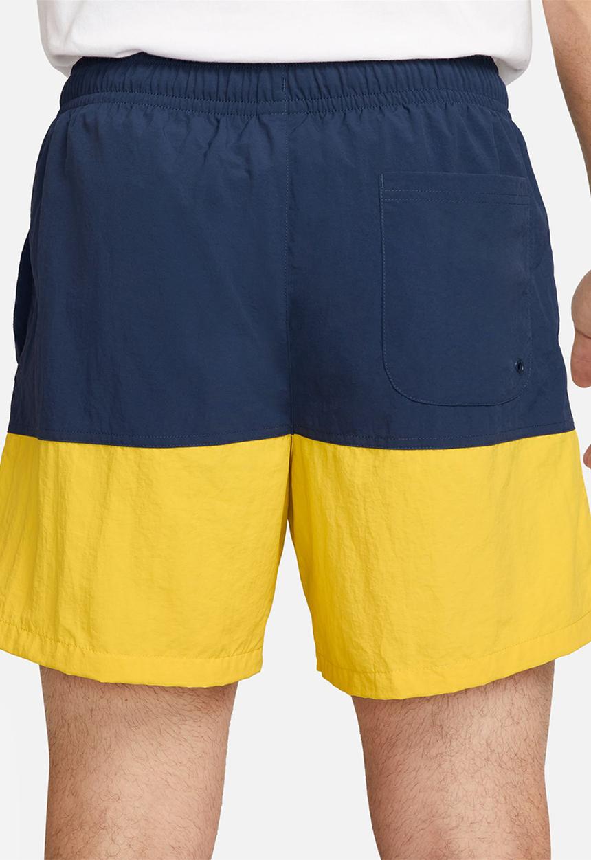 Nike - Nike Club Woven Color-Blocked Shorts - Mn navy/White