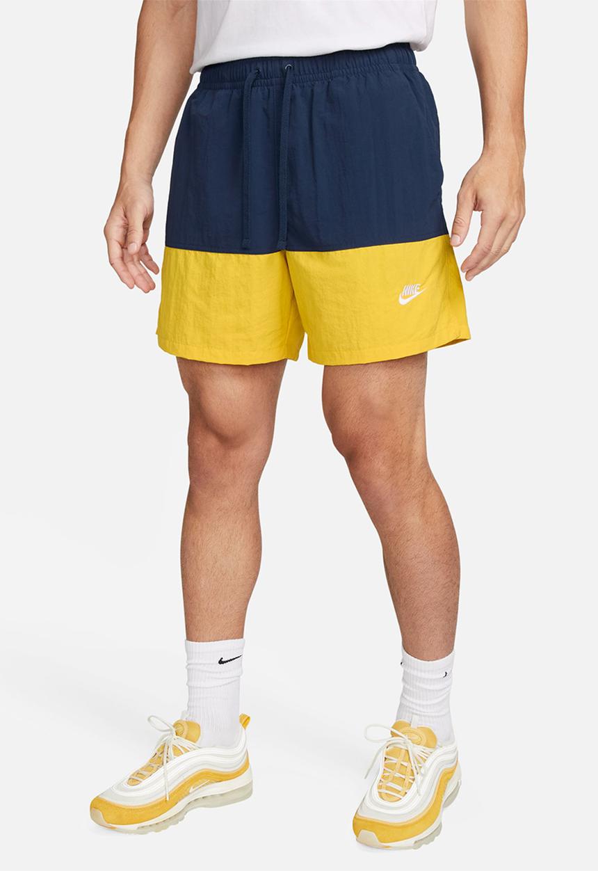 Nike - Nike Club Woven Color-Blocked Shorts - Mn navy/White