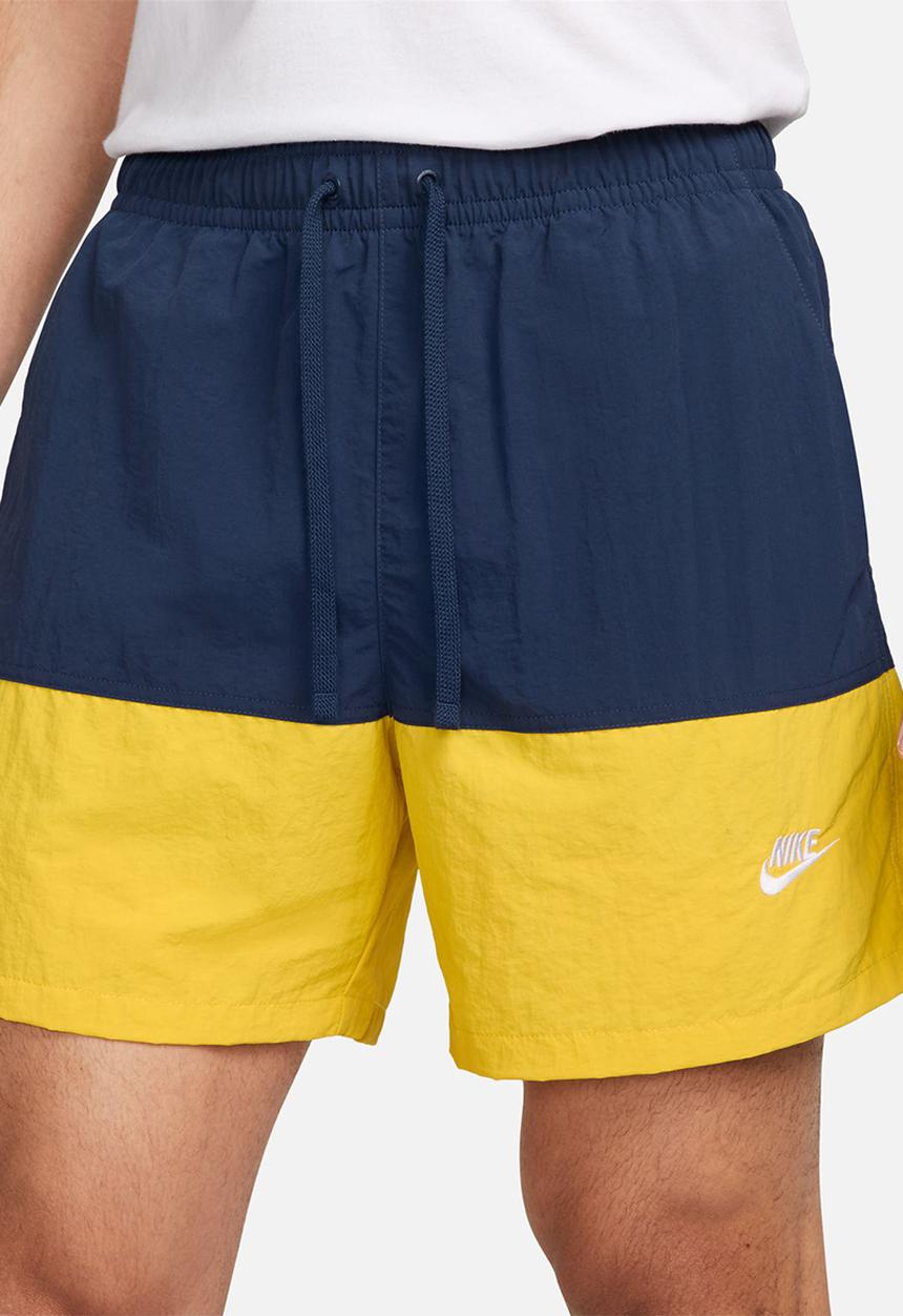 Nike - Nike Club Woven Color-Blocked Shorts - Mn navy/White