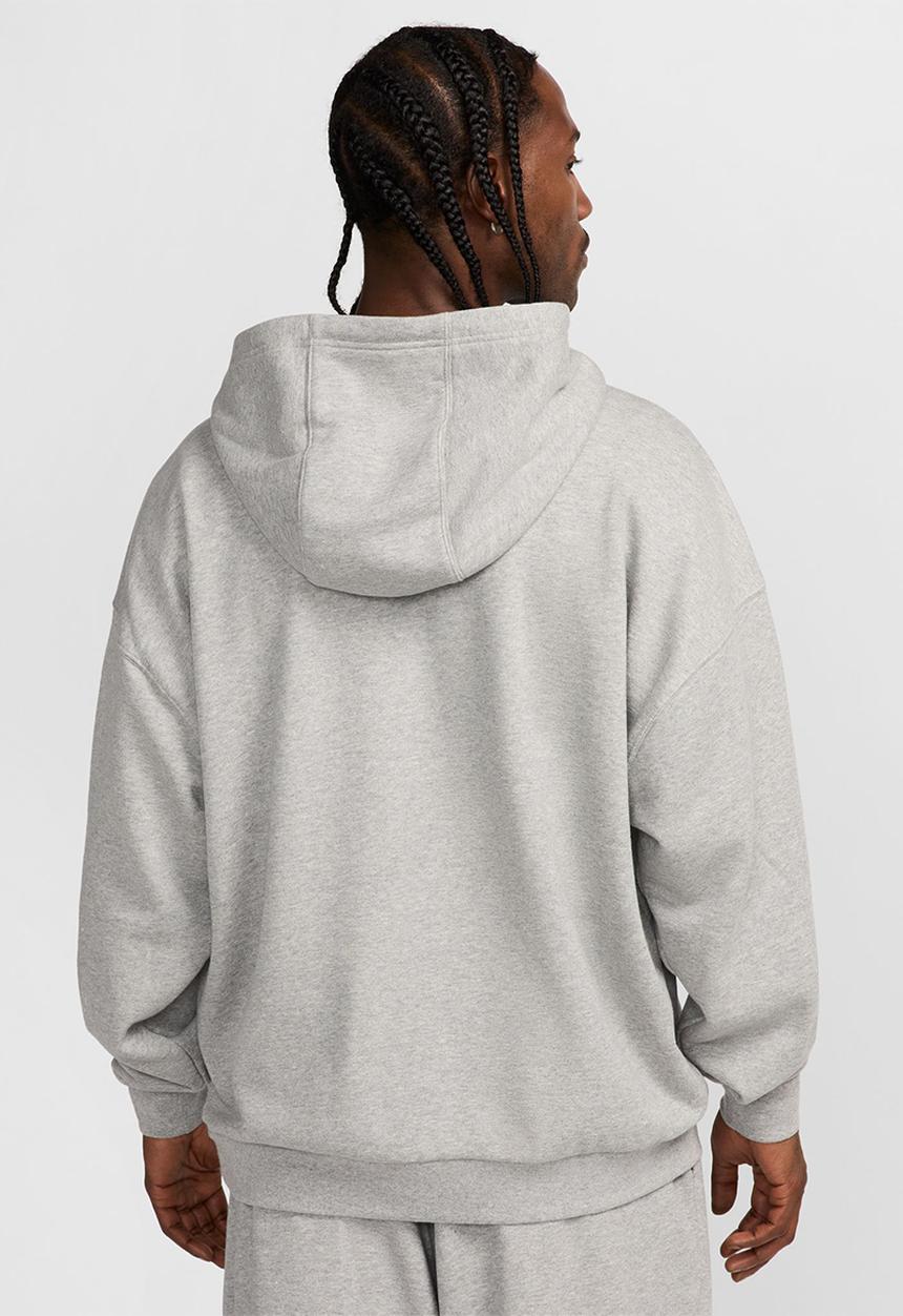 Nike - Club Fleece Oversized French Terry Pullover Hoodie - D Gr H/White