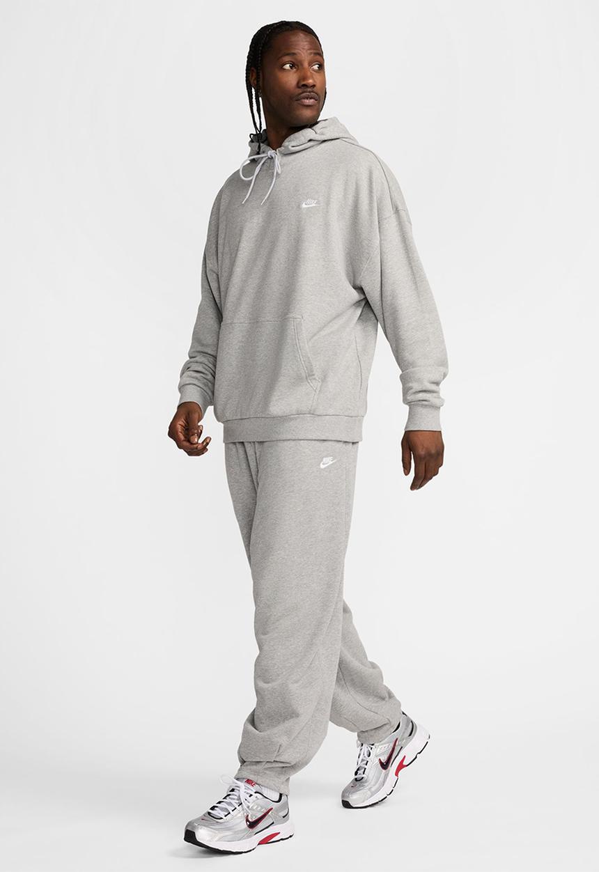 Nike - Club Fleece Oversized French Terry Pullover Hoodie - D Gr H/White