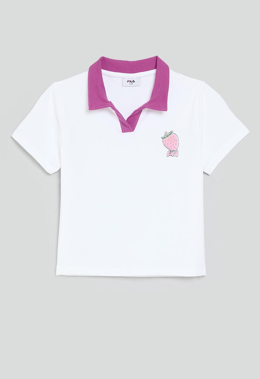 FILA - Heidi Cropped Golfer Top - White