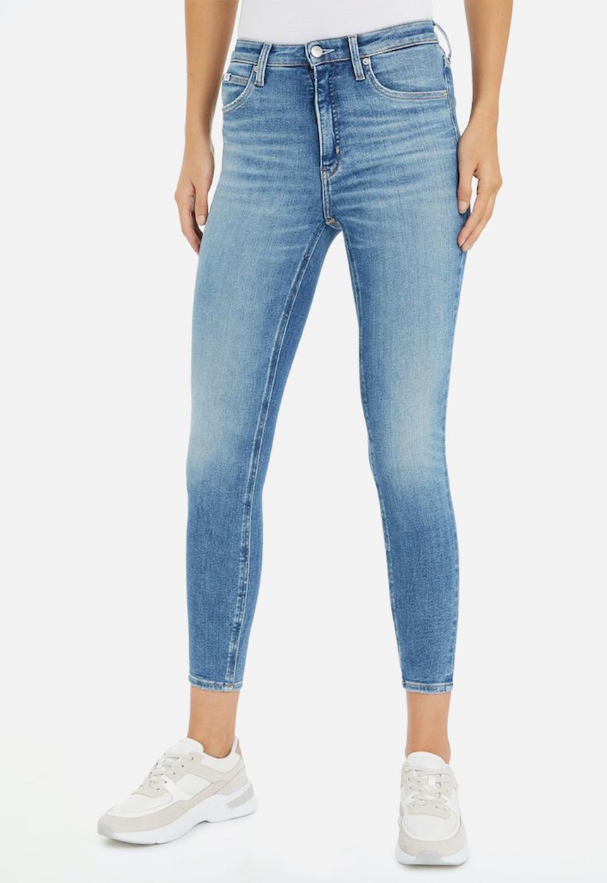 Calvin Klein - High rise super skinny ankle - denim light