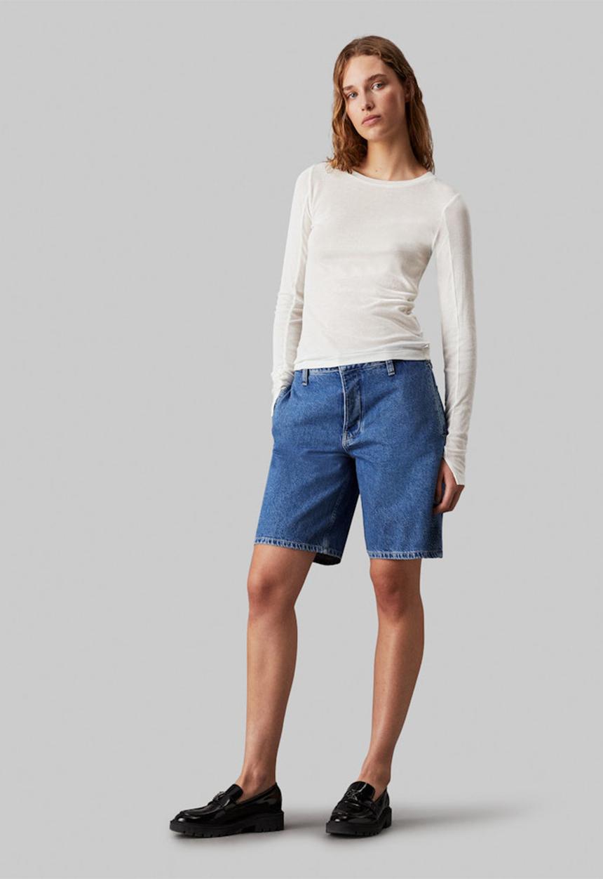 Calvin Klein - 90's Straight short trouser - denim light