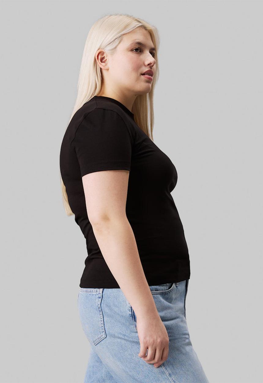 Calvin Klein - Plus diffused ck regular tee - ck black