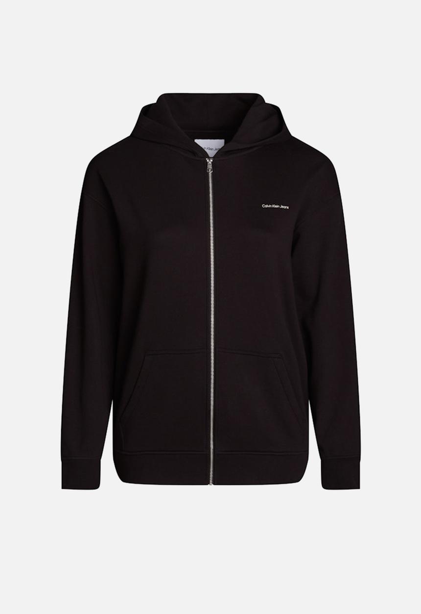 Calvin Klein - Plus diffused ck zip-through - ck black