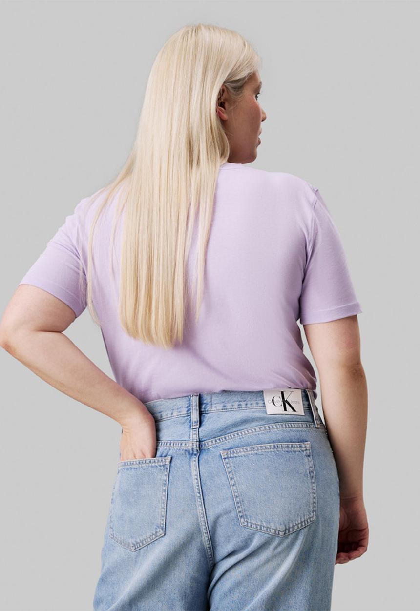 Calvin Klein - Plus ck embro badge regular tee - pastel lilac