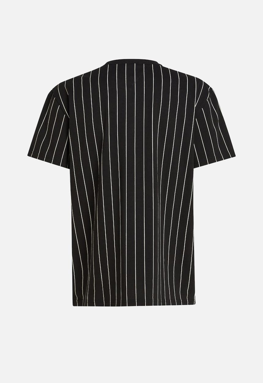 Tommy Hilfiger - Tjm reg vertical stripe tee ext - Black