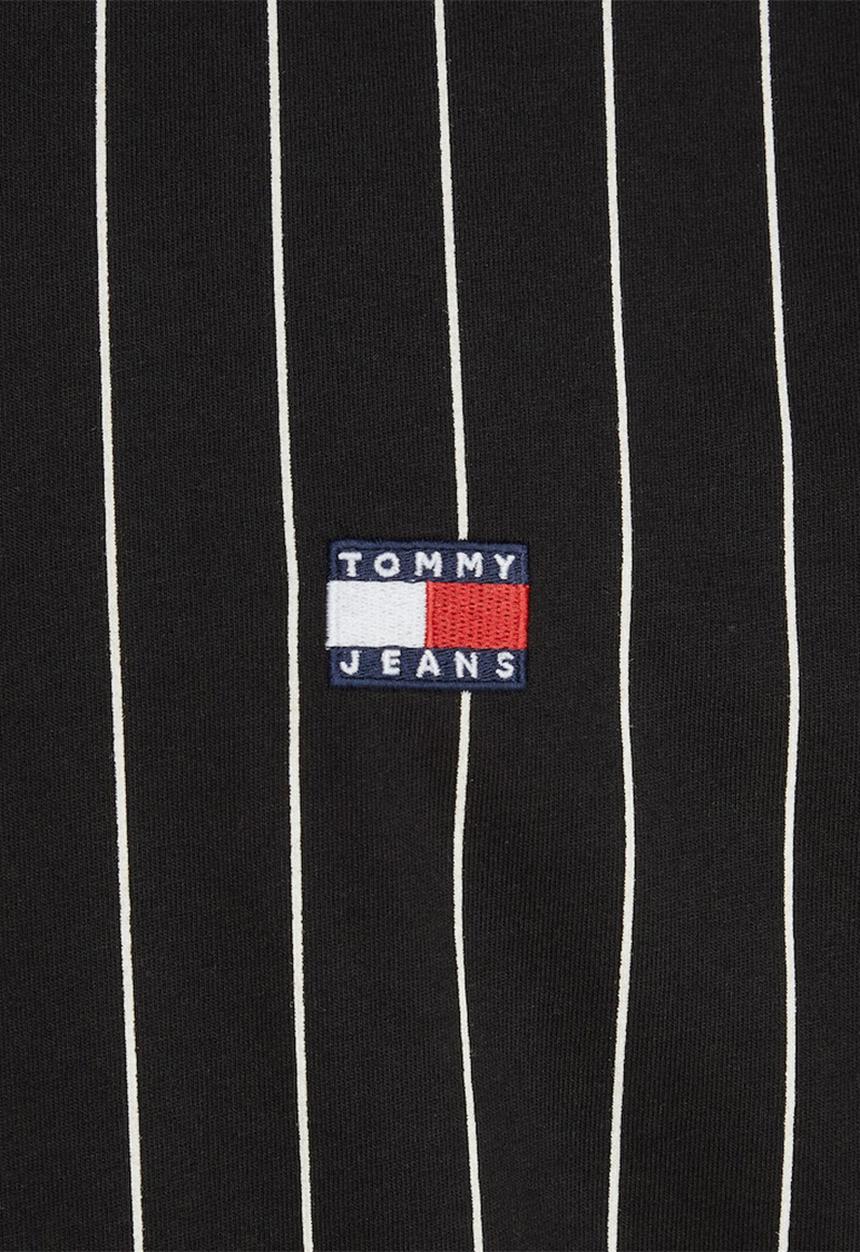 Tommy Hilfiger - Tjm reg vertical stripe tee ext - Black