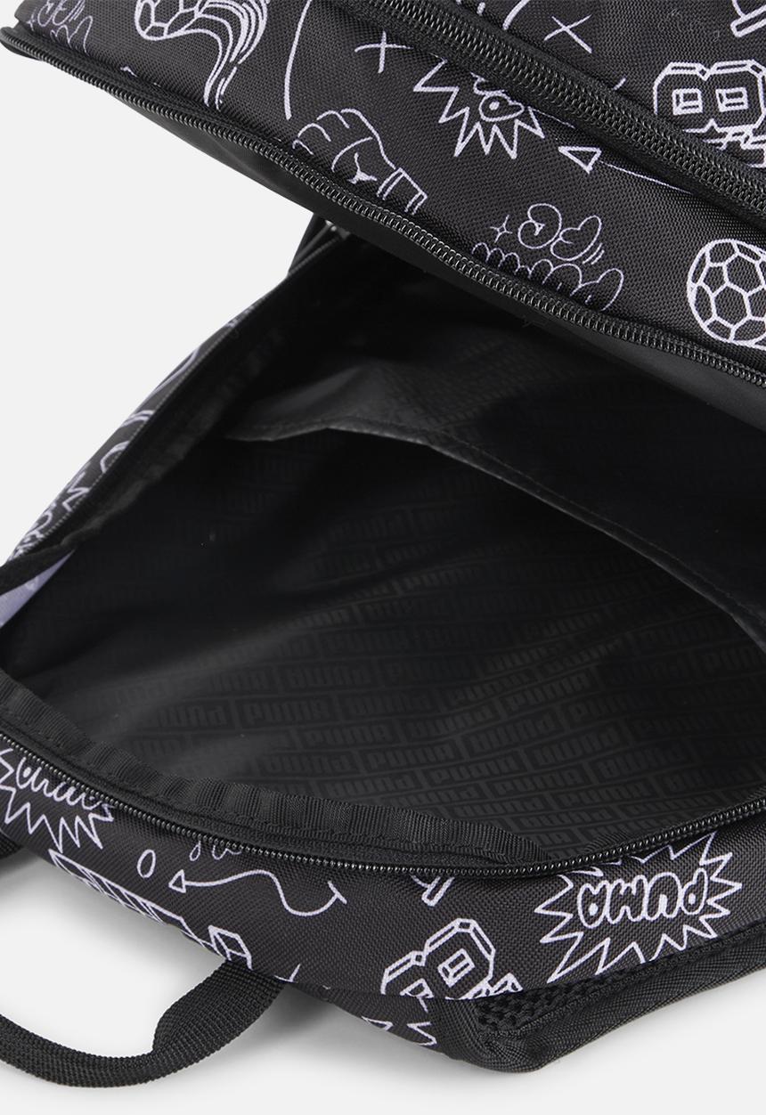 PUMA - PUMA Academy Backpack - PUMA Black-B&W Graphic AOP