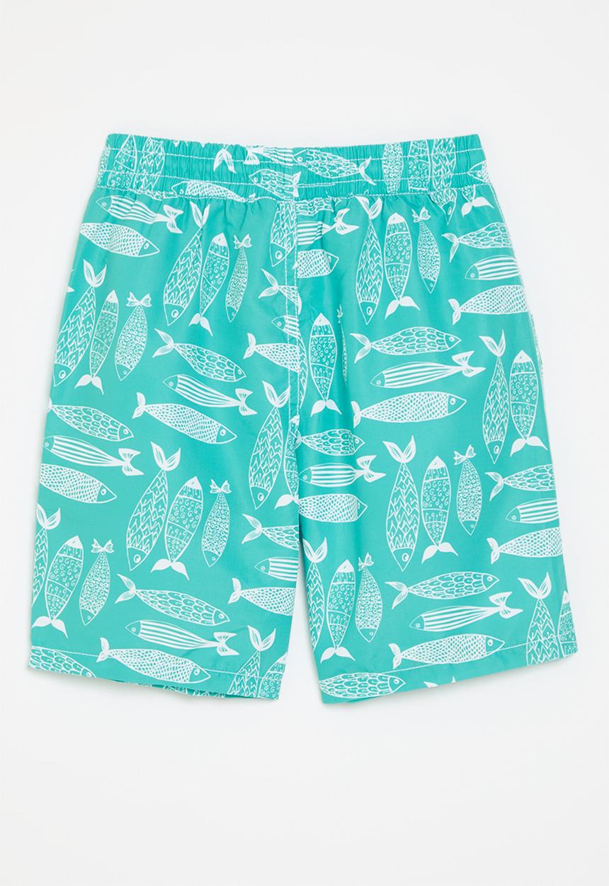 Pop Candy - Printed board shorts-light blue