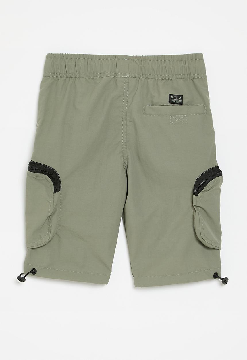 SOVIET - Boys nylon short - sage