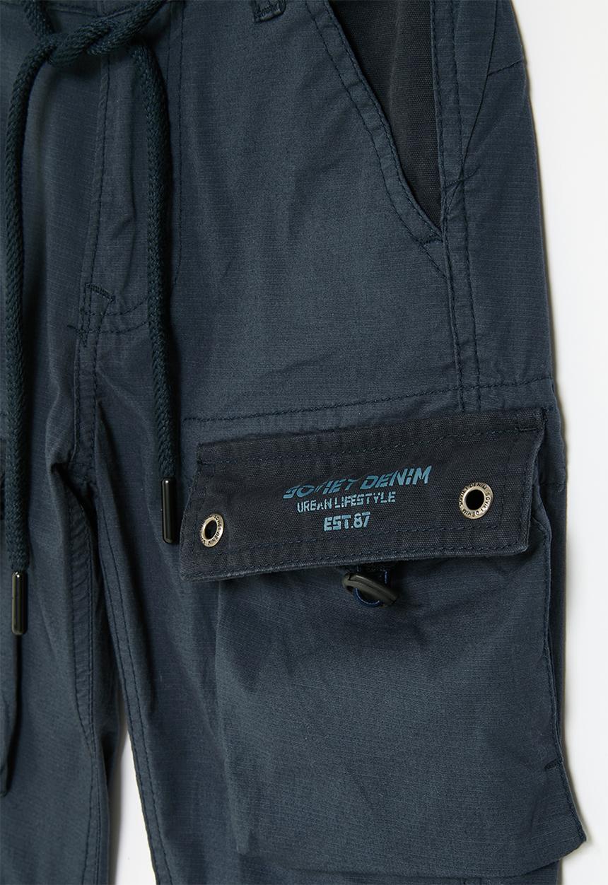 SOVIET - Boys cargo cotton short - navy
