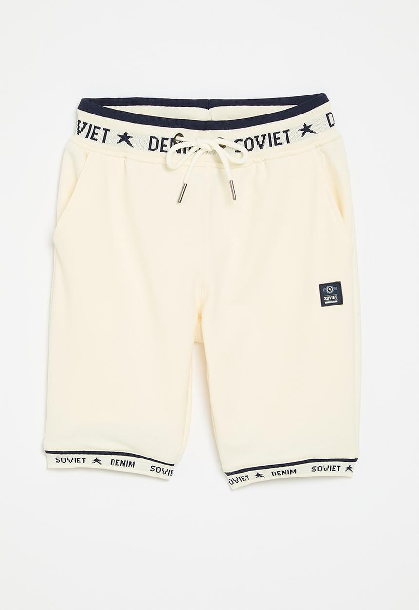 SOVIET - Boys track short - cream