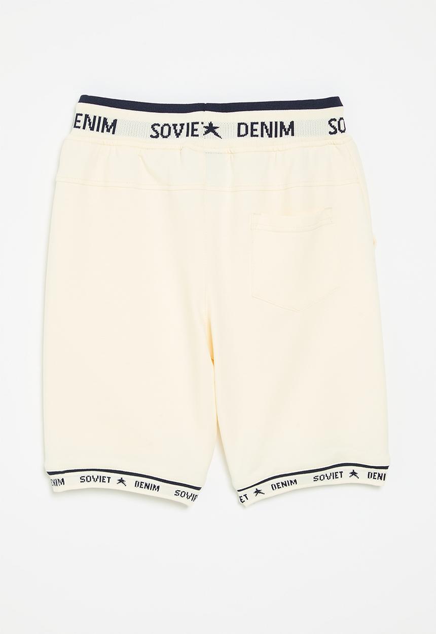 SOVIET - Boys track short - cream