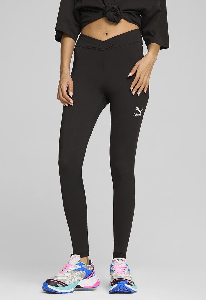 PUMA - Classics Wrap High Waist Tights - Puma Black