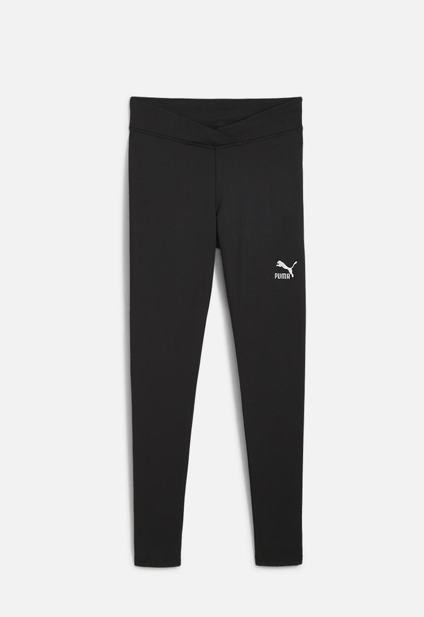 PUMA - Classics Wrap High Waist Tights - Puma Black